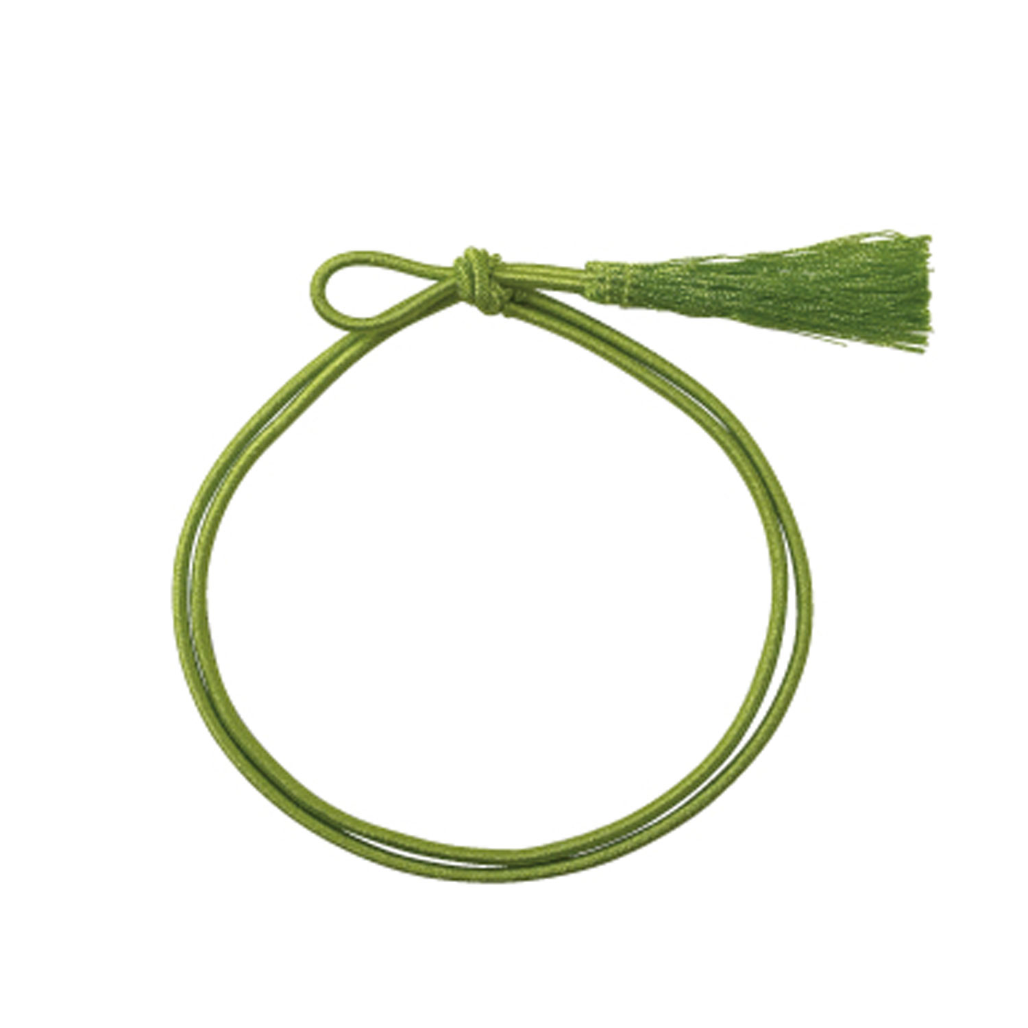 【1000個】彩ゴム房 二重片花結び 小58cm ライムグリーンIYG イグチ 00284969 プロステ