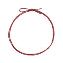 【1000個】4ッ打ラメ入りゴム 2重片花結び 62cm 赤×銀 イグチ 00284980 プロステ
