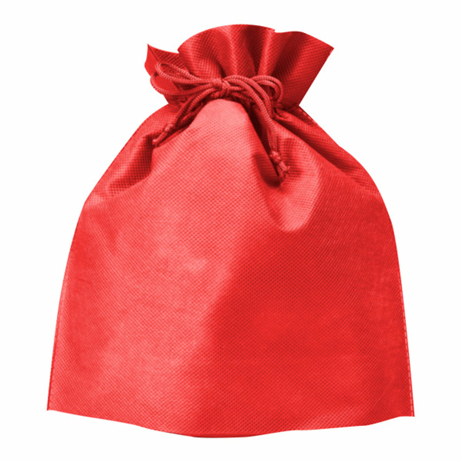 【1000枚】不織布巾着 レッド 廣川 エコバッグ バッグ 繰り返し使える 00292671