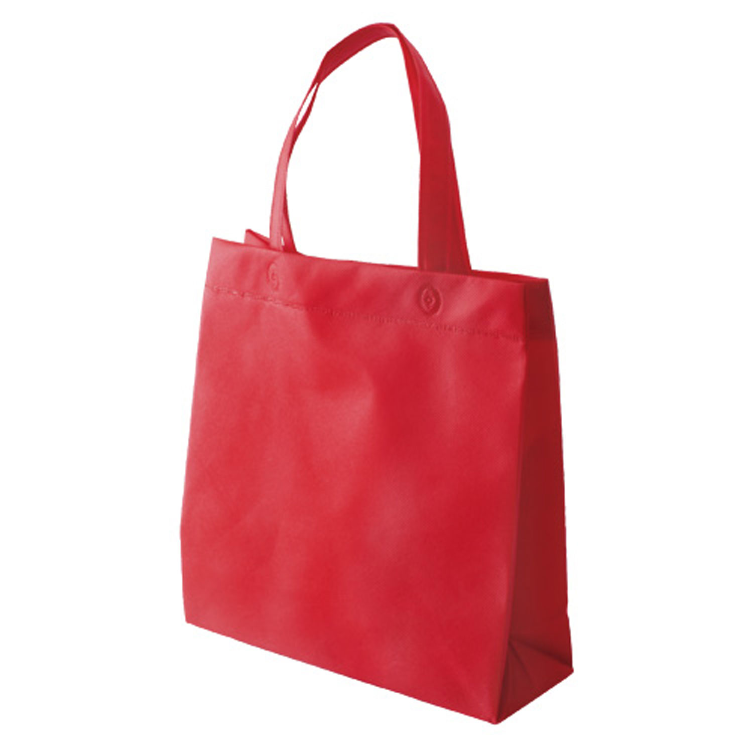 【200枚】不織布マチ付きスクエアバッグ レッド 廣川 エコバッグ バッグ 繰り返し使える 00292800