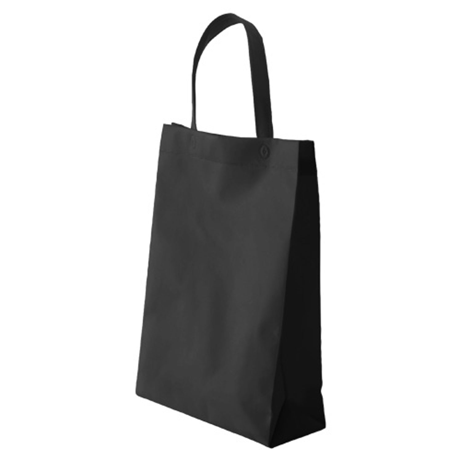【200枚】不織布マチ付きイベントバッグ 黒 廣川 エコバッグ バッグ 繰り返し使える 00292810