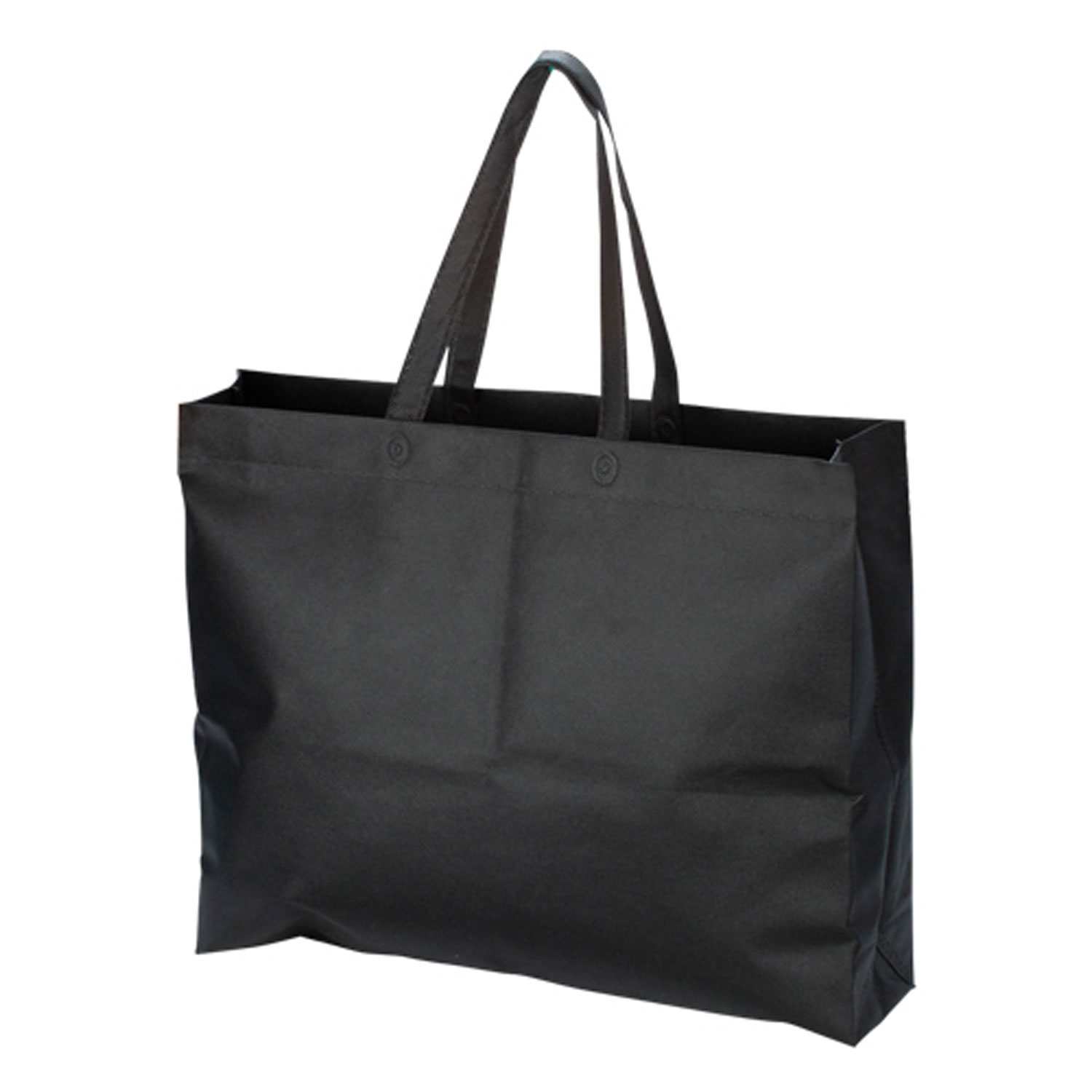 【150枚】不織布バッグ 特大 黒 廣川 エコバッグ バッグ 繰り返し使える 00292865