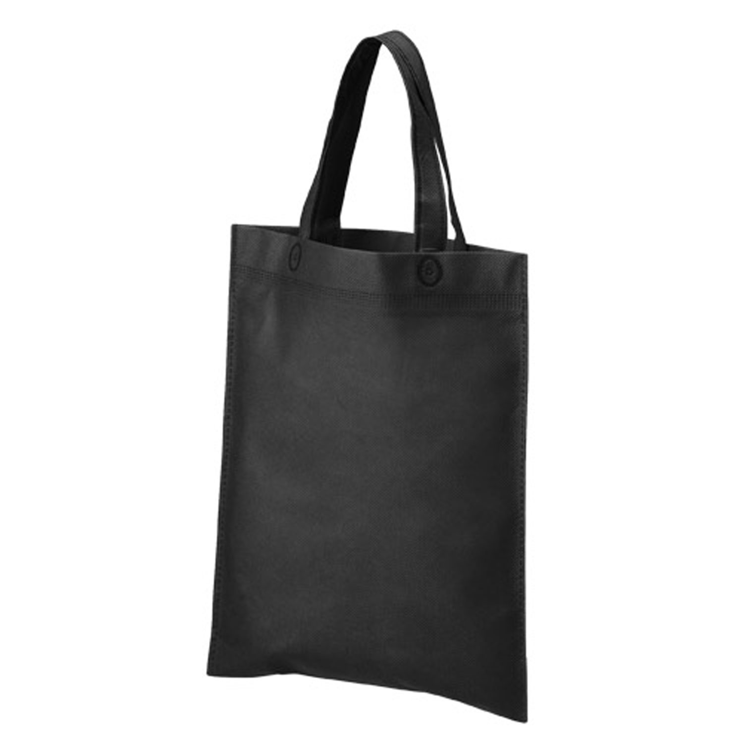 【500枚】不織布A4手提げバッグ 黒 廣川 エコバッグ バッグ 繰り返し使える 00293002