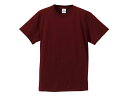 【10枚】5001綿Tシャツ XL バーガンディ United Athle シャツ 上着 00298501 プロステ