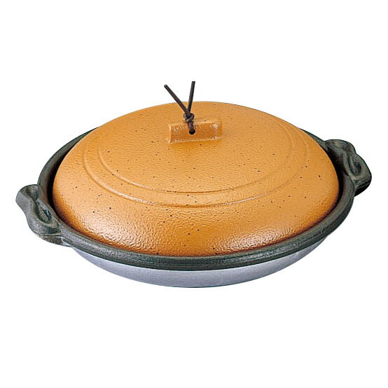 【1個】鍋・フライパン M10-574 庵陶板 φ16深皿 陶土 マイン 00380314 プロステ