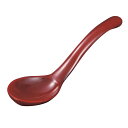 【10枚】 メラミン食器 M10-955 レンゲ 赤 マイン プロステ(3)