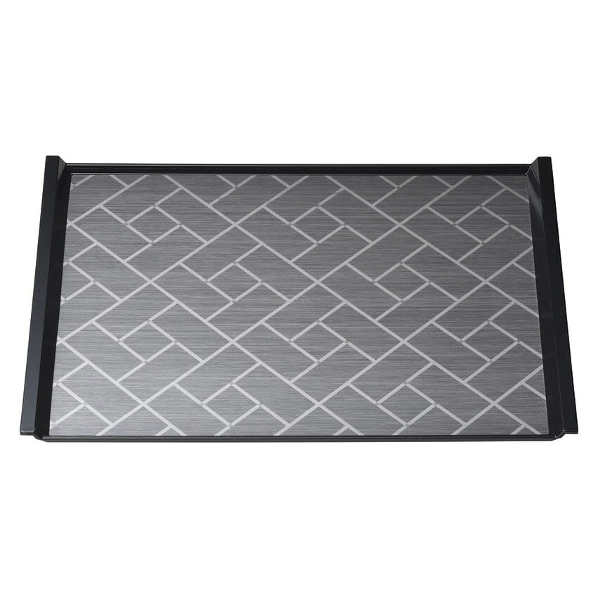 【20枚】お盆・トレー M44-399 長角盆 雅 450×335 銀 N.S マイン 00382553 プロステ