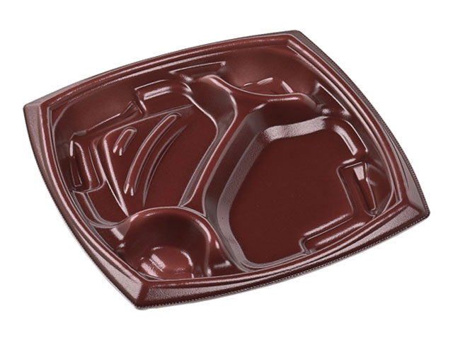 【400枚】MFPエリッシュ22-22-2 エンジ エフピコ 使い捨て弁当容器 テイクアウト 00305510