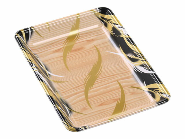 【900枚】FLB-A28-30 風紋木目黒 エフピコ 発泡トレー トレー 食品スーパー 00306847