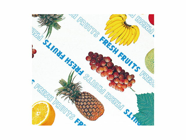 【500枚】401 包装紙 デラックスフルーツ H半切 ベルベ プレゼント ラッピング 梱包 00308318 プロステ