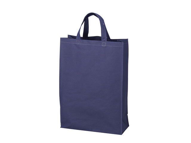 【100枚】9226 ベーシックトート 100 中縦(ネイビー) ベルベ エコバッグ バッグ 繰り返し使える 00308857 プロステ