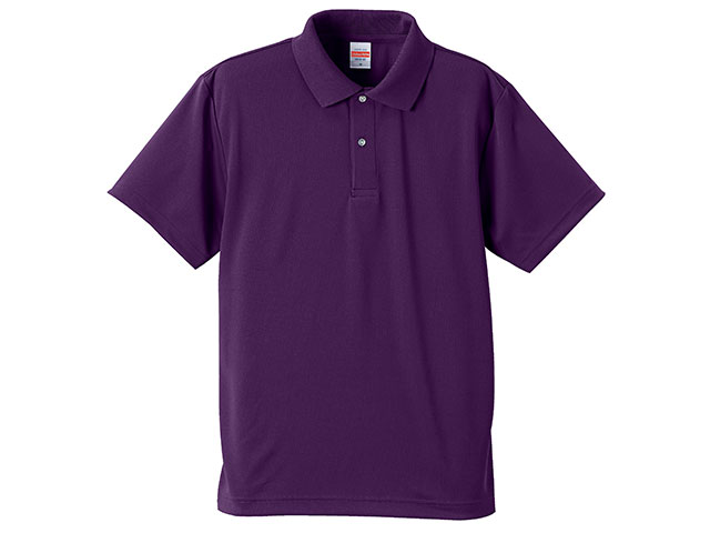 【1枚】5910-01ポロシャツ パープル 3L United Athle シャツ 上着 00312958 プロステ
