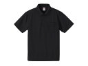 【1枚】5912-01ポロシャツ ブラック XL United Athle シャツ 上着 00313054 プロステ