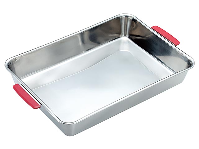 カラーの取っ手で用途ごとに使い分けできます。サイズ：248×200×36mm、取手サイズ9.5×1.8cm材質：18-8ステンレス厚さ：0.6mm商品コード00316679メーカー名YUKIWA関連商品(バラ)UKカラ-取手付角バット緑21枚取 1点・注意事項：モニターの発色によって色が異なって見える場合がございます。・領収書については、楽天お客様マイページから、商品出荷後にお客様自身で印刷して頂きますようお願い申し上げます。・本店では一つの注文に対して、複数の送り先を指定することができません。お手数おかけしますが、注文を分けていただきます様お願い致します。・支払い方法で前払いを指定されて、支払いまで日数が空く場合、商品が廃番もしくは欠品になる恐れがございます。ご了承ください。・注文が重なった場合、発送予定日が遅れる可能性がございます。ご了承ください。・お急ぎの場合はなるべく支払い方法で前払い以外を選択いただきます様お願い致します。支払い時期によっては希望納期に間に合わない場合がございます。