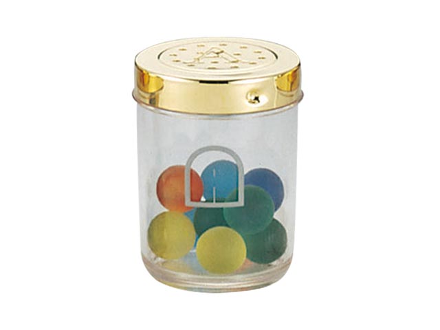 Spice Containers - 【1個】UK 調味缶 小 金冠・ポリカーボネイト〈A〉 保存容器 ケース 入れ物 調理 料理 小物 00316889 プロステ