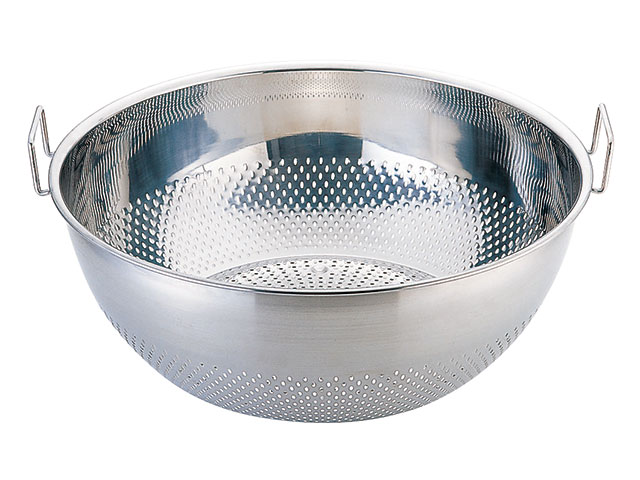 Stainless Steel - 【1個】UK 手付浅型ザル55cm キッチン 厨房用品 ザル 00317358 プロステ