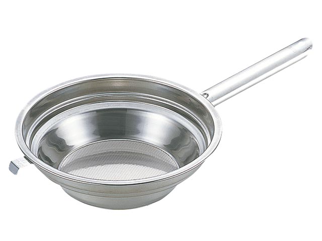 【1個】UK 段付油こし(片手ハンドル)24-26cm 00317644 プロステ