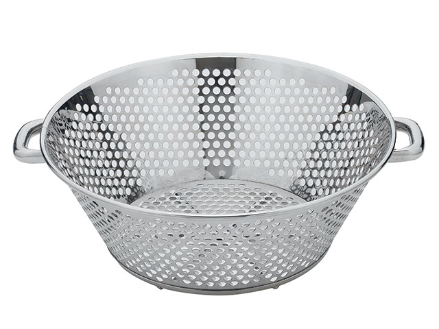 【1個】UK 揚げザル・平底パイプハンドル48cm 10.0φ 00319460 プロステ