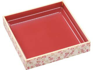 【135枚】WPS-角214-214花かすみ朱 本体 エフピコ 使い捨て弁当容器 テイクアウト 00351086