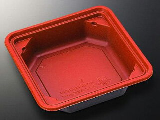 【50枚】中央化学 弁当容器 CT2段幕の内 下 赤-BK 身 弁当容器 CT2ダンマクノウチシタアカ-BKミ CT2段幕の内 下 赤BK 身 レンジ可 レンジ対応 00371876 プロステ