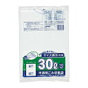 【60袋】TSN30 容量表示入 30L 白半透明 10枚 ジャパックス しゃかしゃか しゃりしゃり ゴミ袋 00375278 プロステ(3)