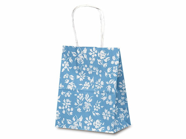 Bags - 【25点】紙手提袋 1222 自動紐手提袋 T-2 カレン(ブルー) ベルベ 00390081
