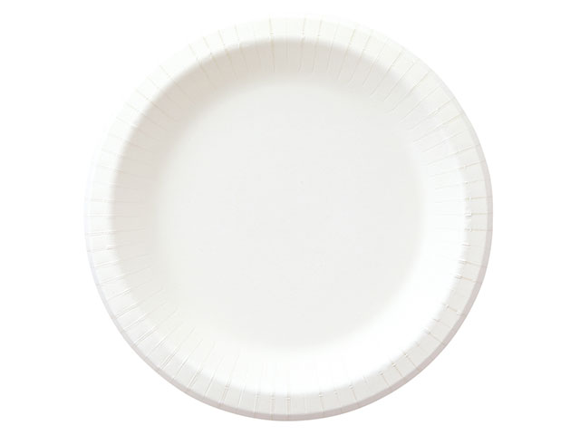 樹脂製の表面加工をせず、耐水耐油機能を実現した環境負荷の低い商品です。片手で持っても、たわみにくい深型の丈夫な紙皿です。耐水・耐油加工をしておりますが使用方法によっては水分、油分がシミ出ることがあります。サイズ：Φ240×25mm材質：フレ...