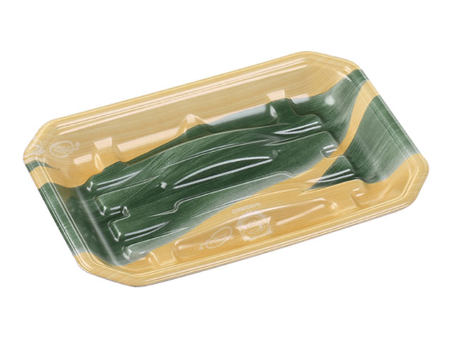 【1000枚】豊漁25-17(27)A エコ木目葉らん エフピコ 鮮魚 魚 食品スーパー 使い捨て 00442628