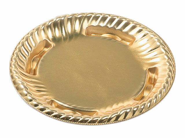 【1200枚】ティアラ丸皿17 本体 金 エフピコ オードブル容器 パーティー容器 クリスマス用機 00447307