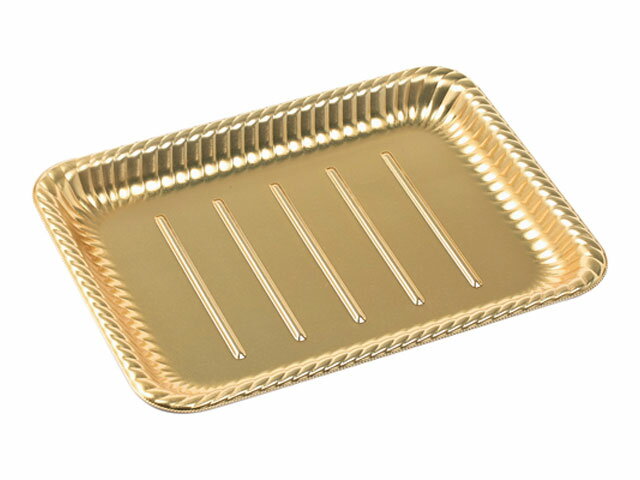 【200枚】ティアラ角皿31-24 本体 金 エフピコ オードブル容器 パーティー容器 クリスマス用機 00459723