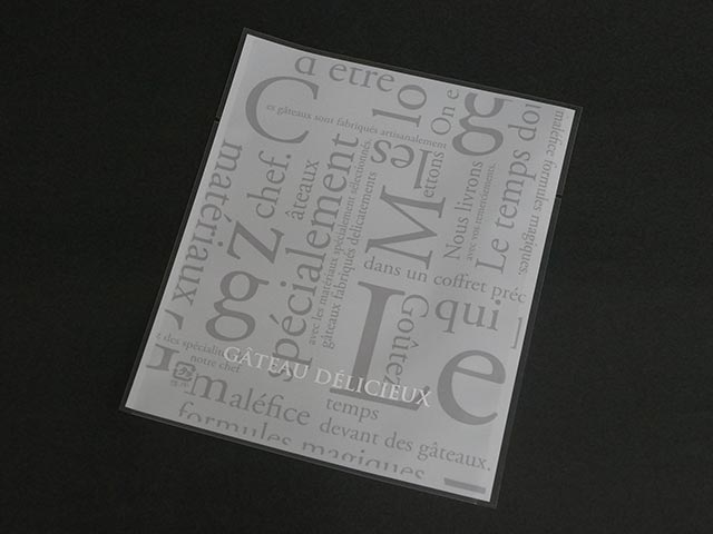 【100枚】カマス GT No.3 洋柄ホワイト バラ 福助工業 00469649 プロステ