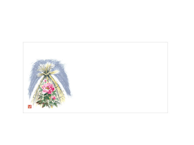 【100枚】箸置きマット No.4291 寒ぼたん カミイソ産商 00483023 プロステ