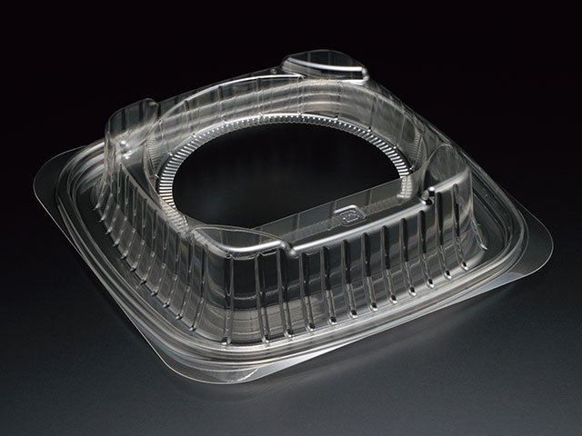 【300枚】Fフラワーコンテナ1 透明 スミ 00486576 プロステ