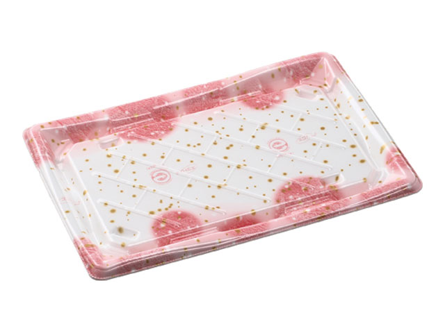 【400枚】彩風3-6 本体 すい星ピンク エフピコ 寿司容器 鮮魚 魚 寿司 にぎり 00497067