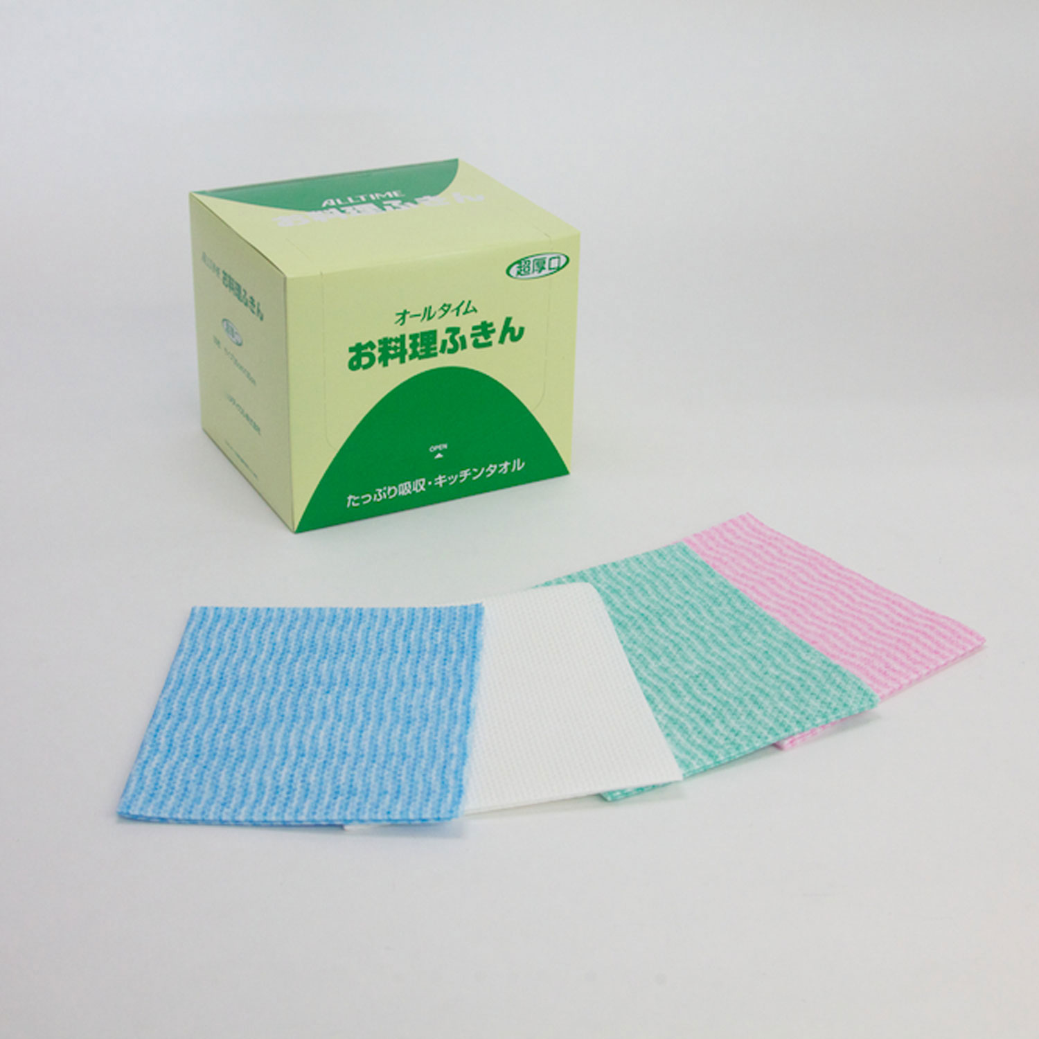【360枚】オールタイムお料理ふきん 超厚口 FT-933 ブルー 東京メディカル 00502571 プロステ