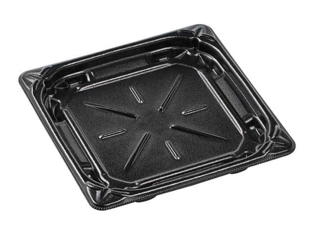 【400枚】MFPグリル20-20内嵌合本体 黒 エフピコ 食品容器 使い捨て容器 容器 00507555