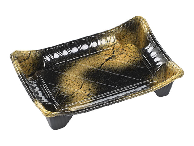 【600枚】京錦2-4 本体 渋み金 エフピコ 寿司容器 鮮魚 魚 寿司 にぎり 00518671