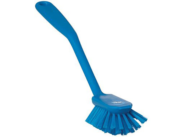 【1個】ヴァイカン ディッシュブラシ ブルー 42373 Vaikan(ヴァイカン) スポンジ タワシ モップ 衛生品 掃除道具 00525380 プロステ