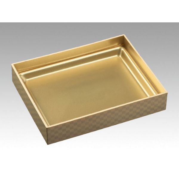 【135枚】WPS-角251-190(V)市松金 本体 エフピコ 使い捨て弁当容器 テイクアウト 00527962