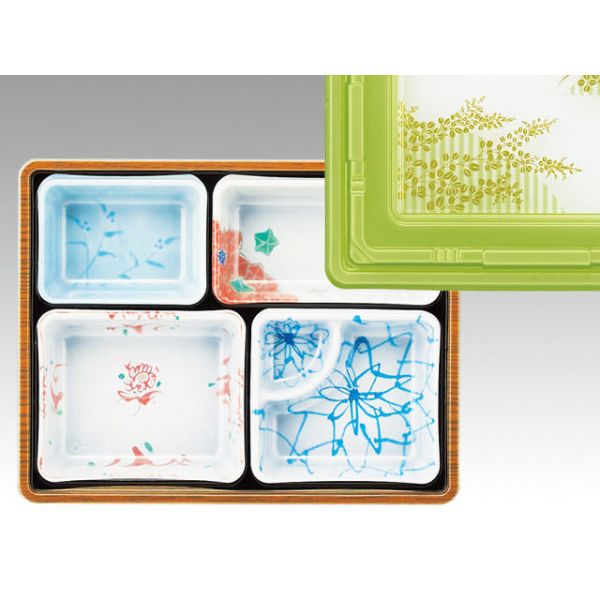 【200セット】T-90 セット(蓋パールグリーン) アヅミ産業 仕出し弁当 仕出 出前 00551491