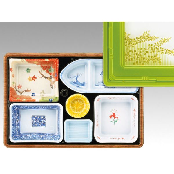 【100セット】T-130-A セット(蓋パールグリーン) アヅミ産業 仕出し弁当 仕出 出前 00551530