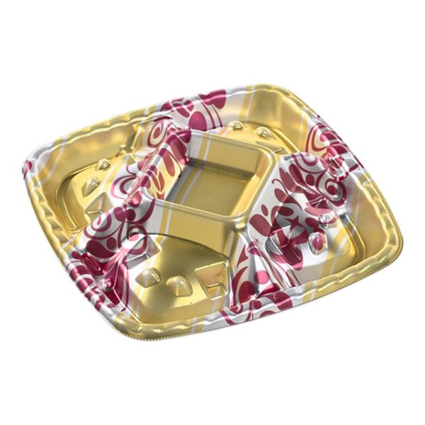 Rakuten - 【450枚】シェルトプラッター角20 本体 エリス赤 エフピコ オードブル容器 パーティー容器 クリスマス用機 00553380