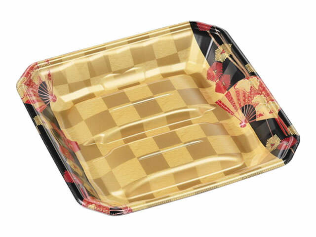 【400枚】メガプレート24-24(37) 扇市松金 エフピコ 食品トレー トレー 食品スーパー 使い捨て 00568162