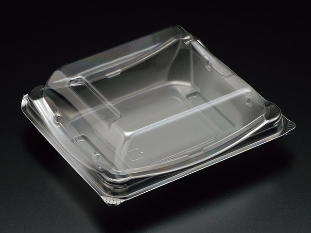 【50枚】和菓子容器 ユニコン SD-4 GRブラック スミ 00575371