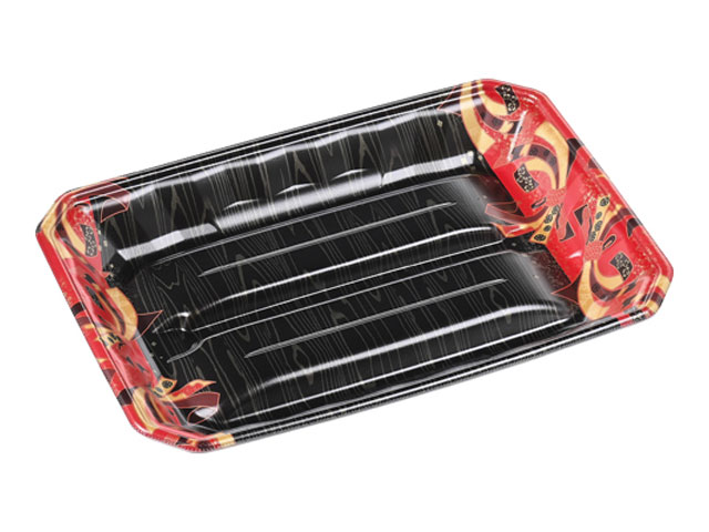 【300枚】メガプレート33-23(37) 舞姫赤 エフピコ 食品トレー トレー 食品スーパー 使い捨て 00583533