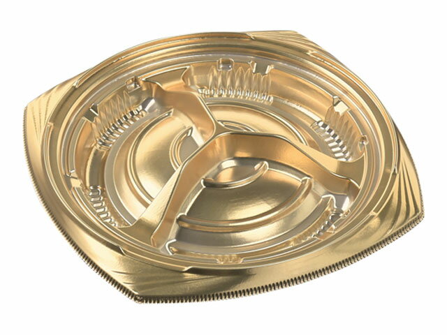 【600枚】コリーナ20-20-1 本体 金 エフピコ オードブル容器 パーティー容器 クリスマス用機 00585912