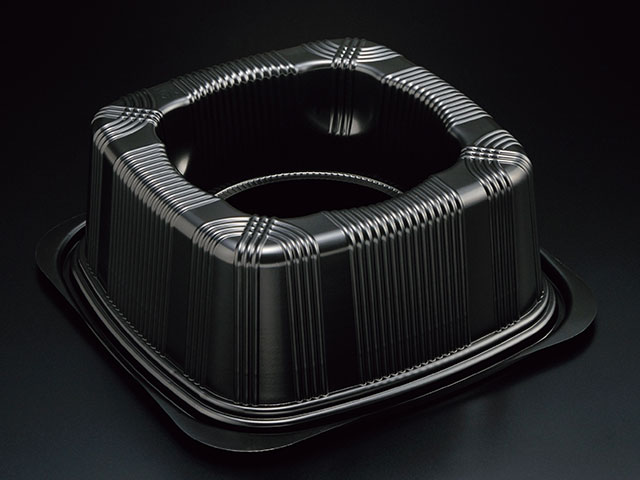 【400枚】Fフラワーコンテナ2 B スミ 00629348 プロステ