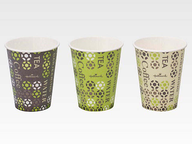 【60点】紙コップ ストロングカップ・ホールマークカフェ 205mL サンナップ 00631199