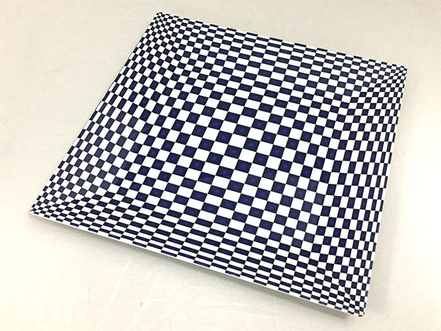 【240枚】角皿(20)ホワイト・ネイビー ニシキ 寿司容器 鮮魚 魚 寿司 にぎり 00635002