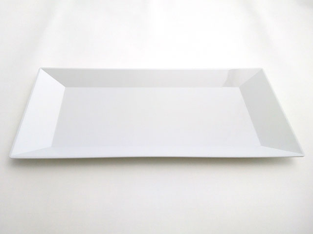 【320枚】角皿(L)白磁 ニシキ 寿司容器 鮮魚 魚 寿司 にぎり 00635023